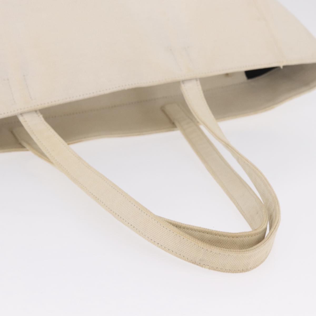 Balenciaga Everyday East West Tote Bag Canvas White Silver 618284 Auth ka6882
