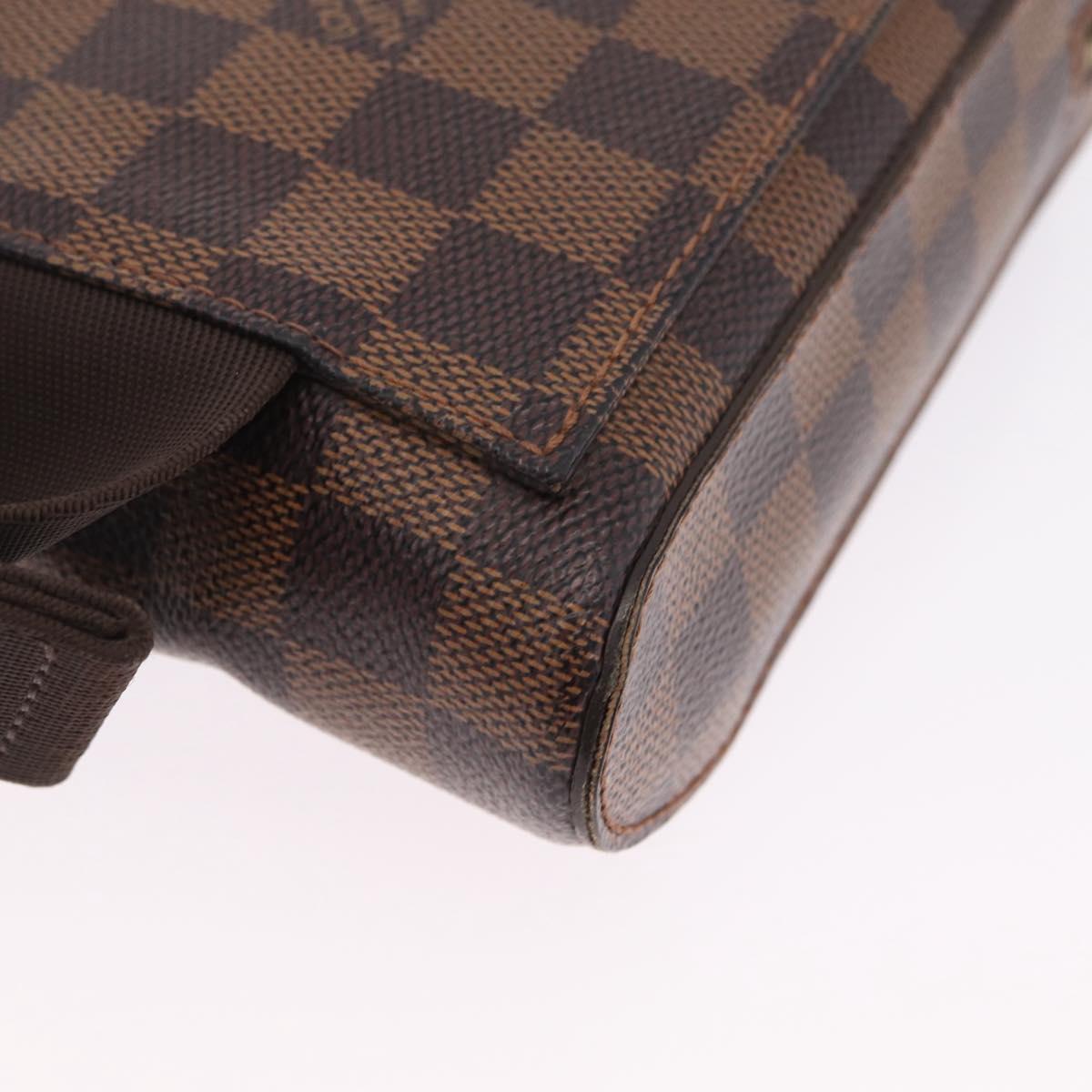 LOUIS VUITTON Damier Ebene Geronimos Shoulder Bag N51994 LV Auth ka6885