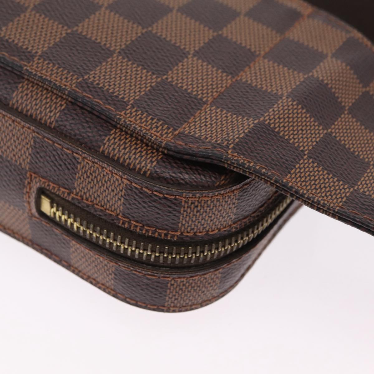 LOUIS VUITTON Damier Ebene Geronimos Shoulder Bag N51994 LV Auth ka6885