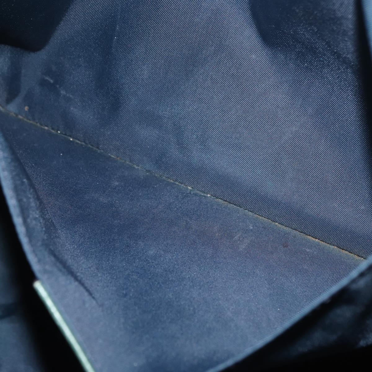 GUCCI Tote Bag Nylon Navy Silver 189665 Auth ka6892