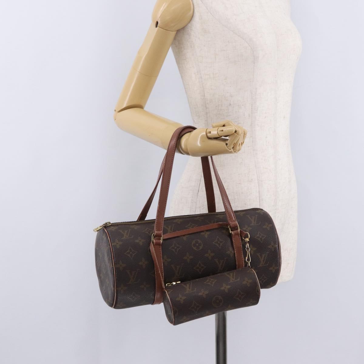 LOUIS VUITTON Monogram Papillon 30 Hand Bag M51365 LV Auth ka6899