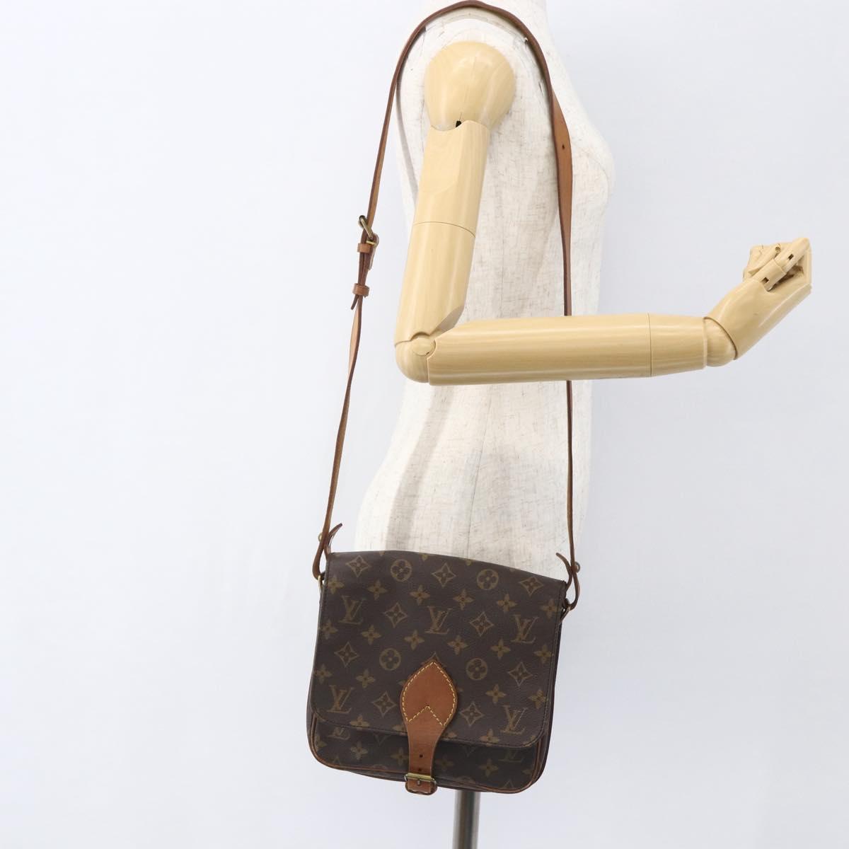 LOUIS VUITTON Monogram Cartouchiere PM Shoulder Bag M51254 LV Auth ka690