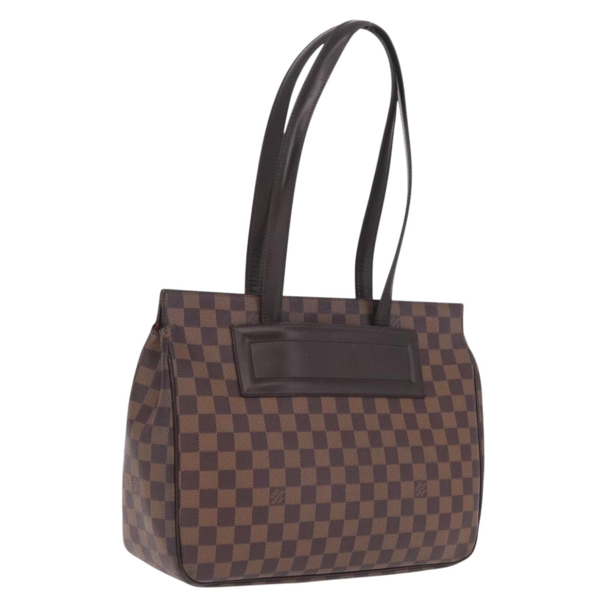 LOUIS VUITTON Damier Ebene Parioli PM Tote Bag N51123 LV Auth ka6901A