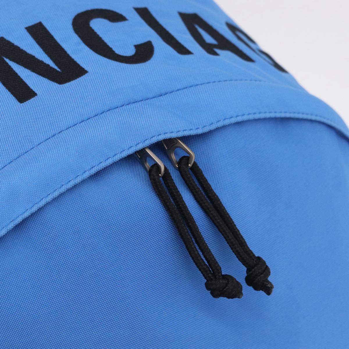 Balenciaga Backpack Canvas Blue Silver 507480 Auth ka6902A