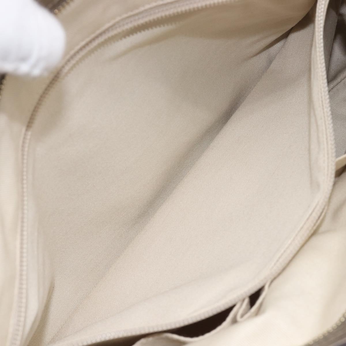 Salvatore Ferragamo Gancini Hand Bag Leather Gold Auth ka6904A