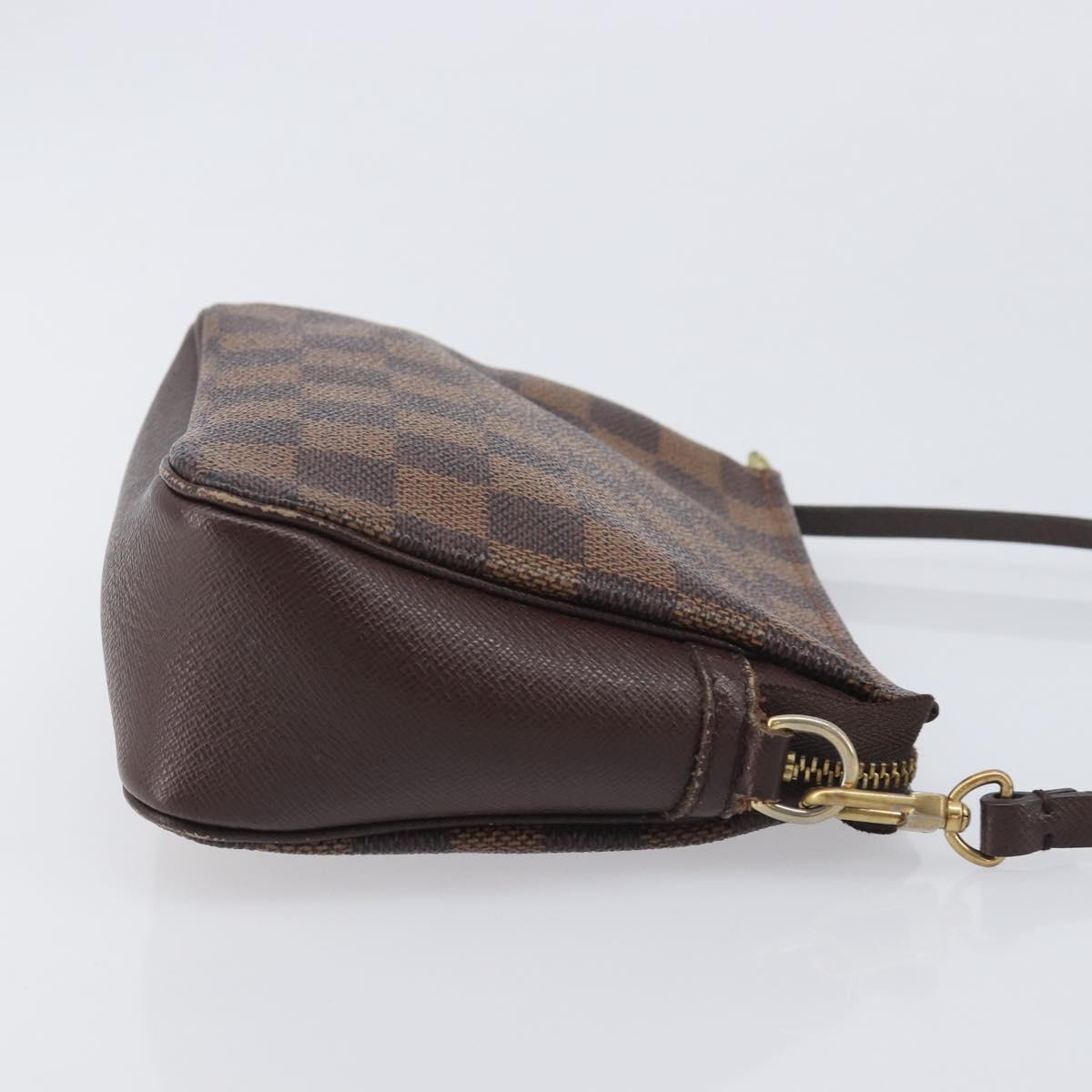 LOUIS VUITTON Damier Ebene Trousse Makeup Pouch N51982 LV Auth ka6907