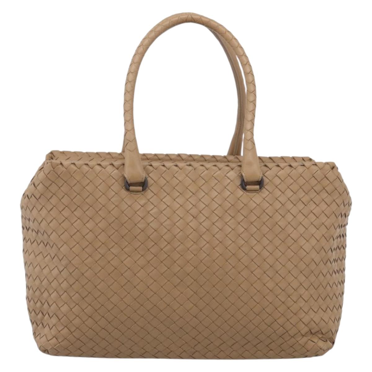 Bottega Veneta INTRECCIATO Tote Bag Leather Brown Auth ka6914V