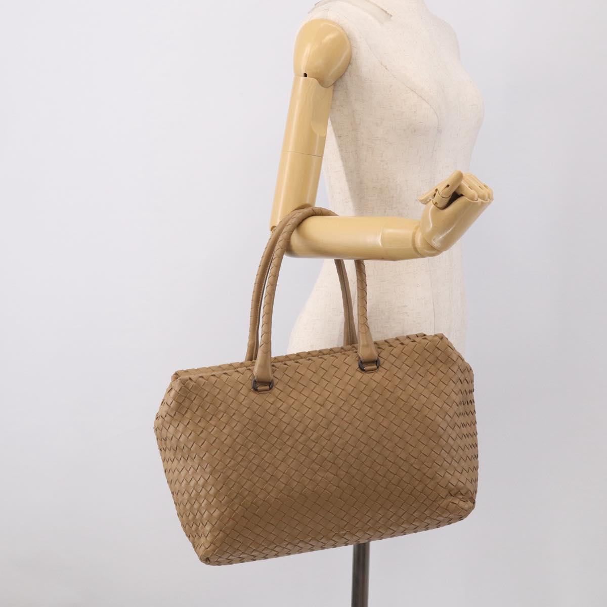 Bottega Veneta INTRECCIATO Tote Bag Leather Brown Auth ka6914V