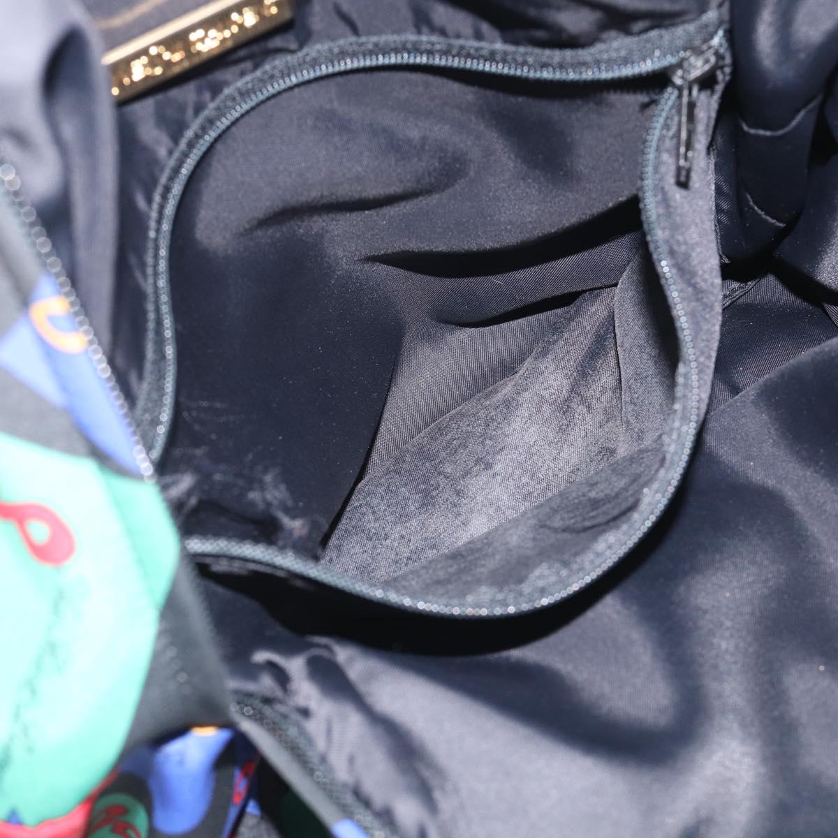 Saint Laurent Backpack Nylon Multicolor Gold Auth ka6928