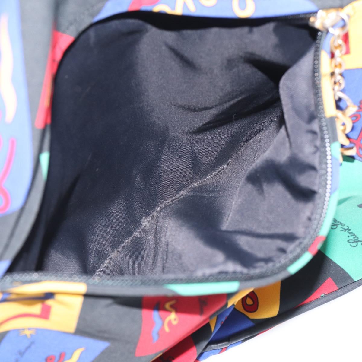 Saint Laurent Backpack Nylon Multicolor Gold Auth ka6928