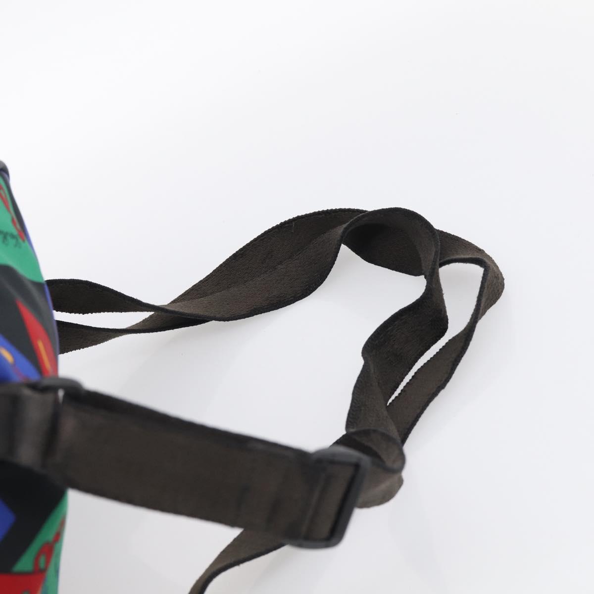 Saint Laurent Backpack Nylon Multicolor Gold Auth ka6928