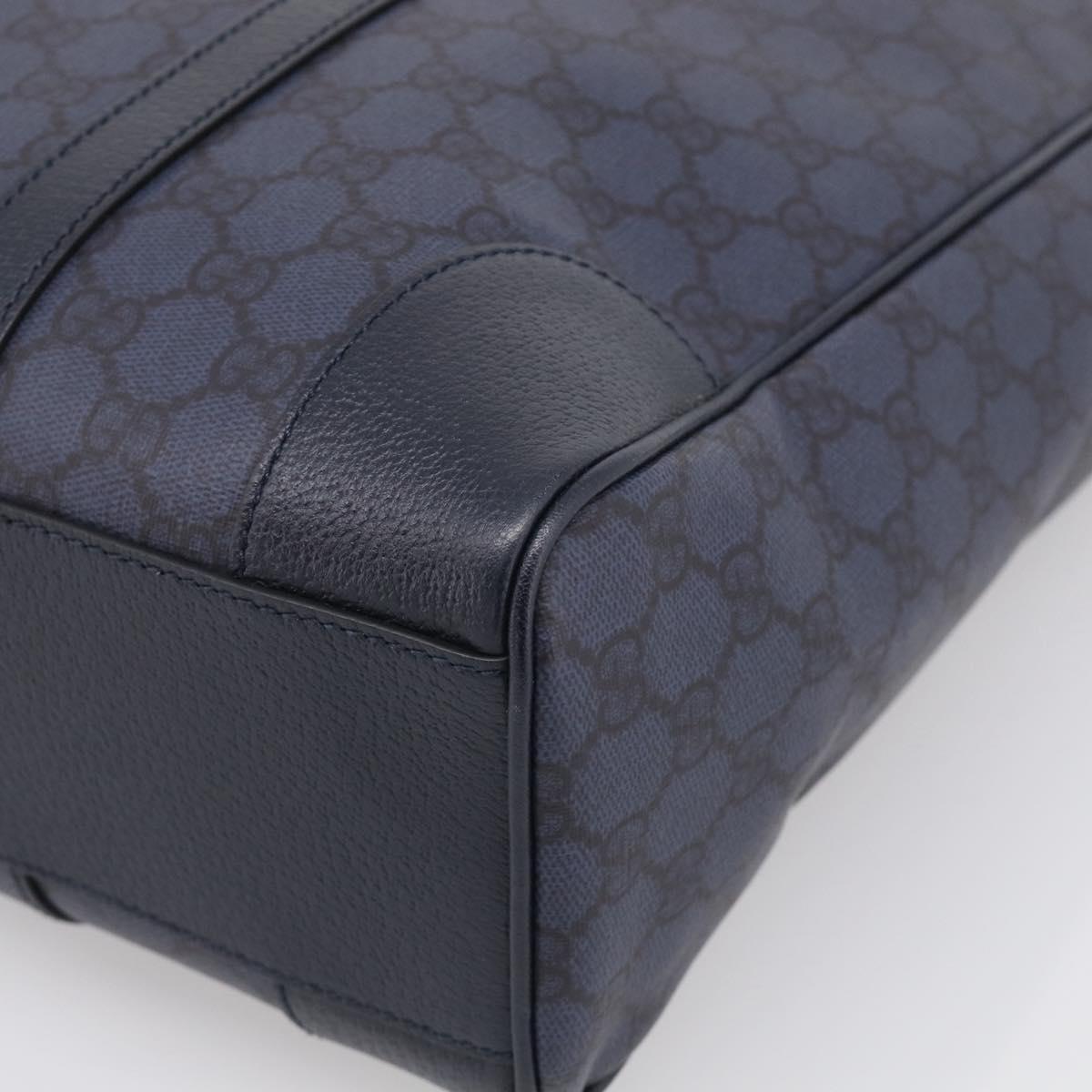 GUCCI GG Supreme GG Marmont Ophidia Bag PVC 2way Navy 763316 Auth ka6929SAV