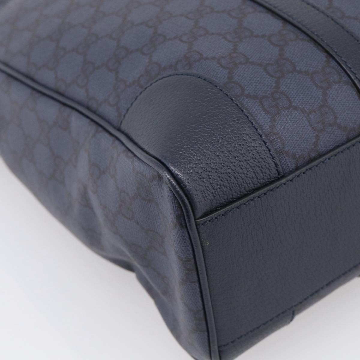 GUCCI GG Supreme GG Marmont Ophidia Bag PVC 2way Navy 763316 Auth ka6929SAV