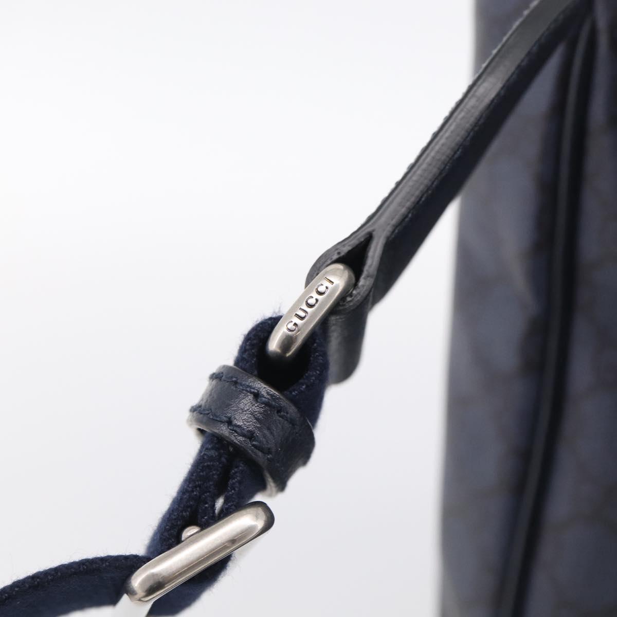 GUCCI GG Supreme GG Marmont Ophidia Bag PVC 2way Navy 763316 Auth ka6929SAV