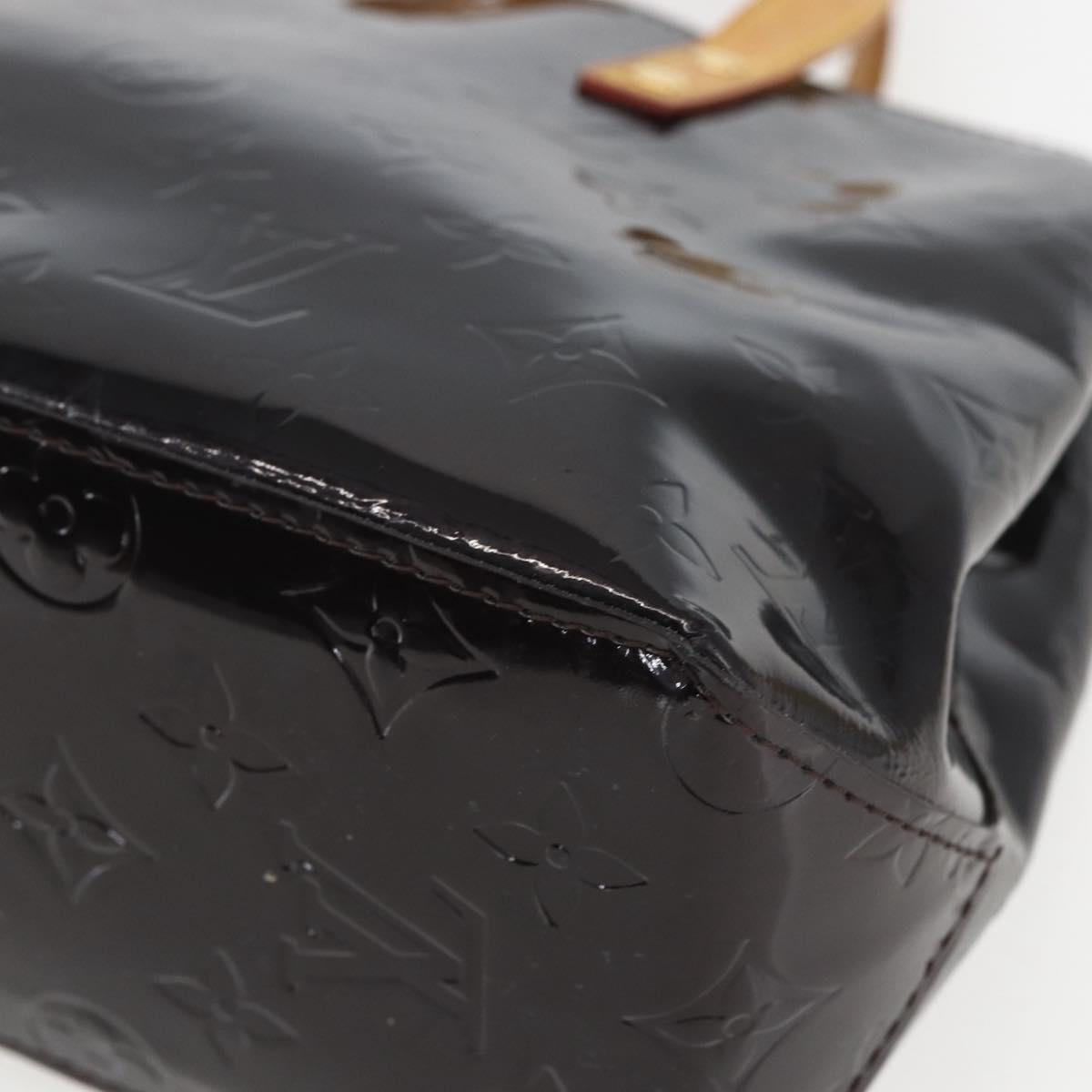 LOUIS VUITTON Monogram Vernis Reade PM Hand Bag Amarante M91993 LV Auth ka693