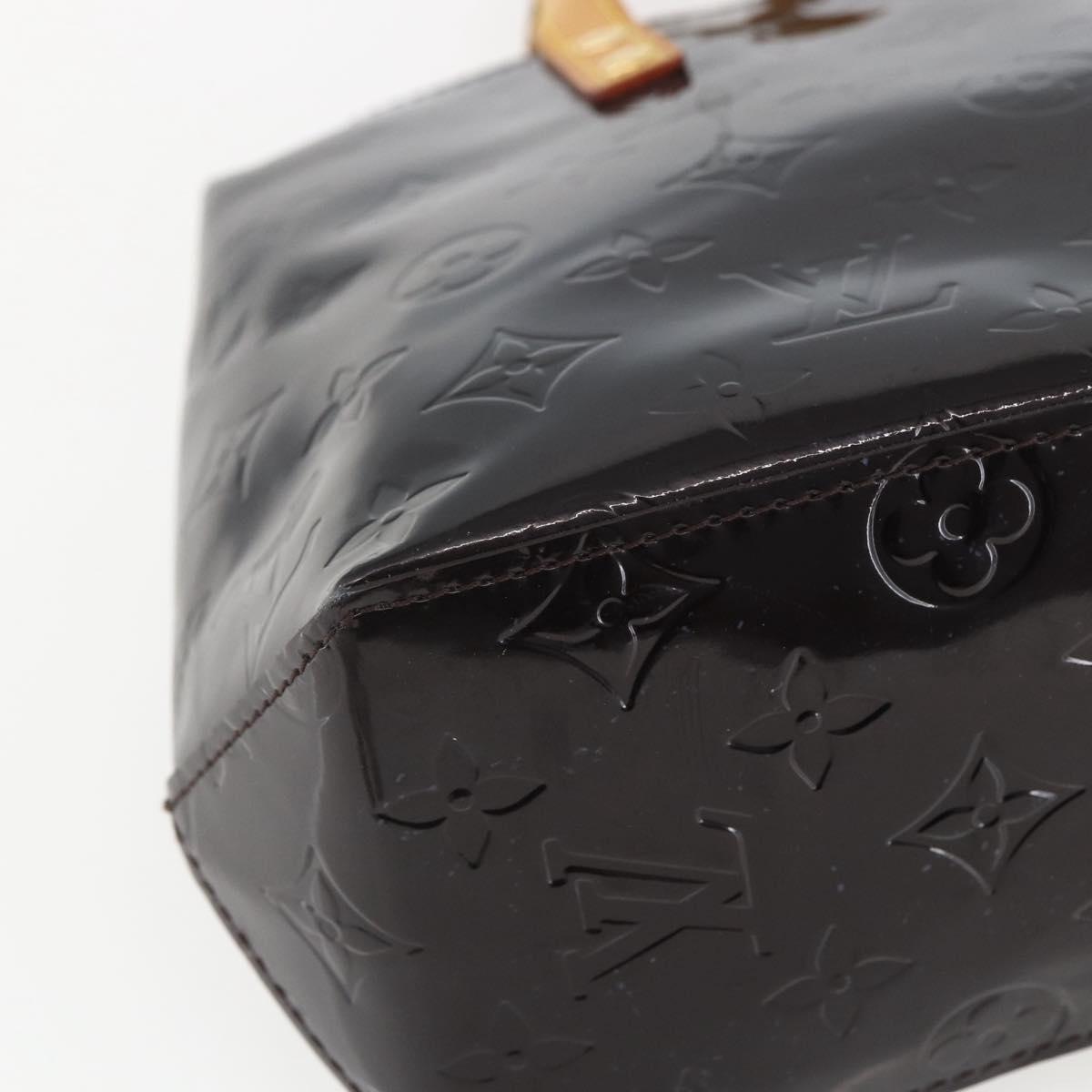 LOUIS VUITTON Monogram Vernis Reade PM Hand Bag Amarante M91993 LV Auth ka693