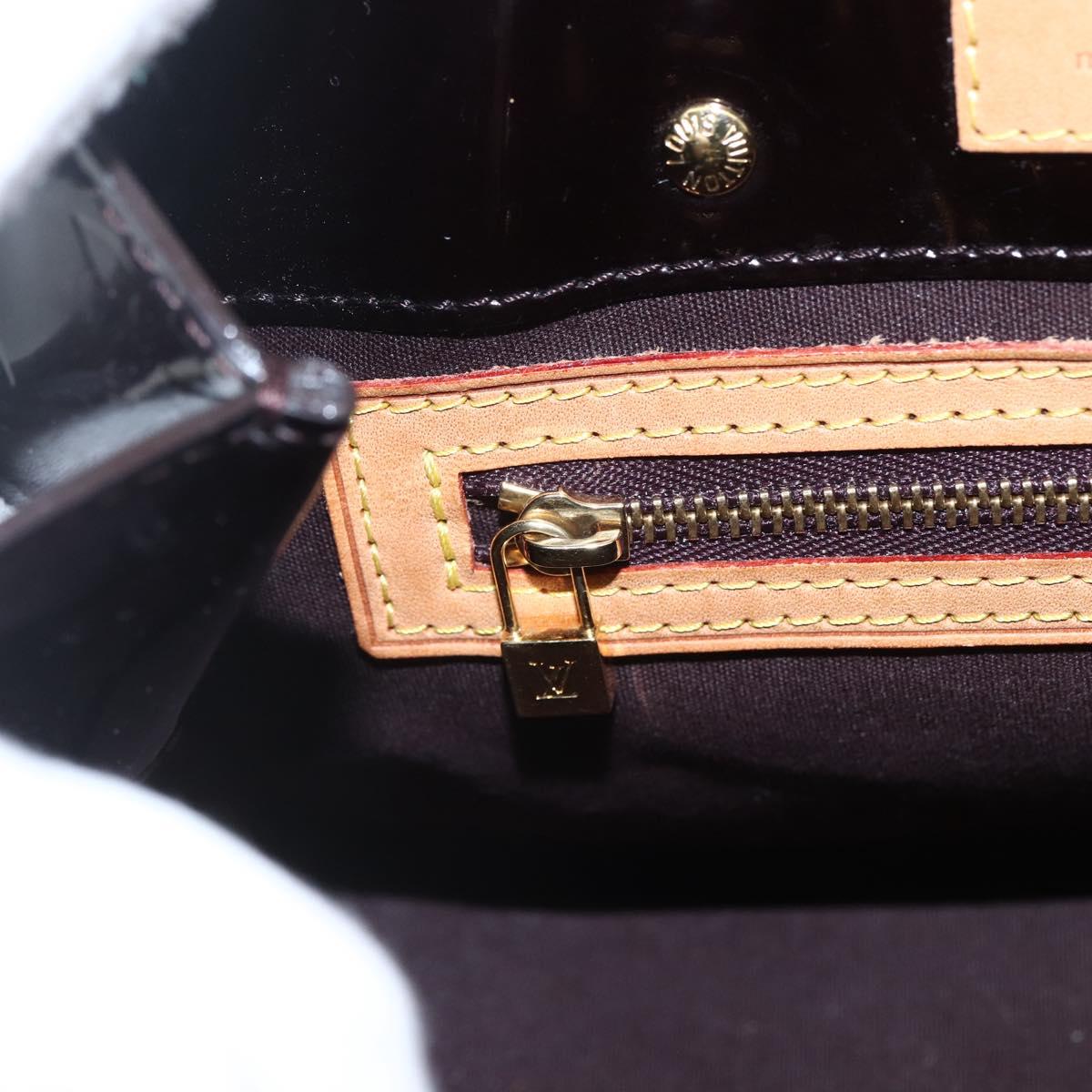 LOUIS VUITTON Monogram Vernis Reade PM Hand Bag Amarante M91993 LV Auth ka693