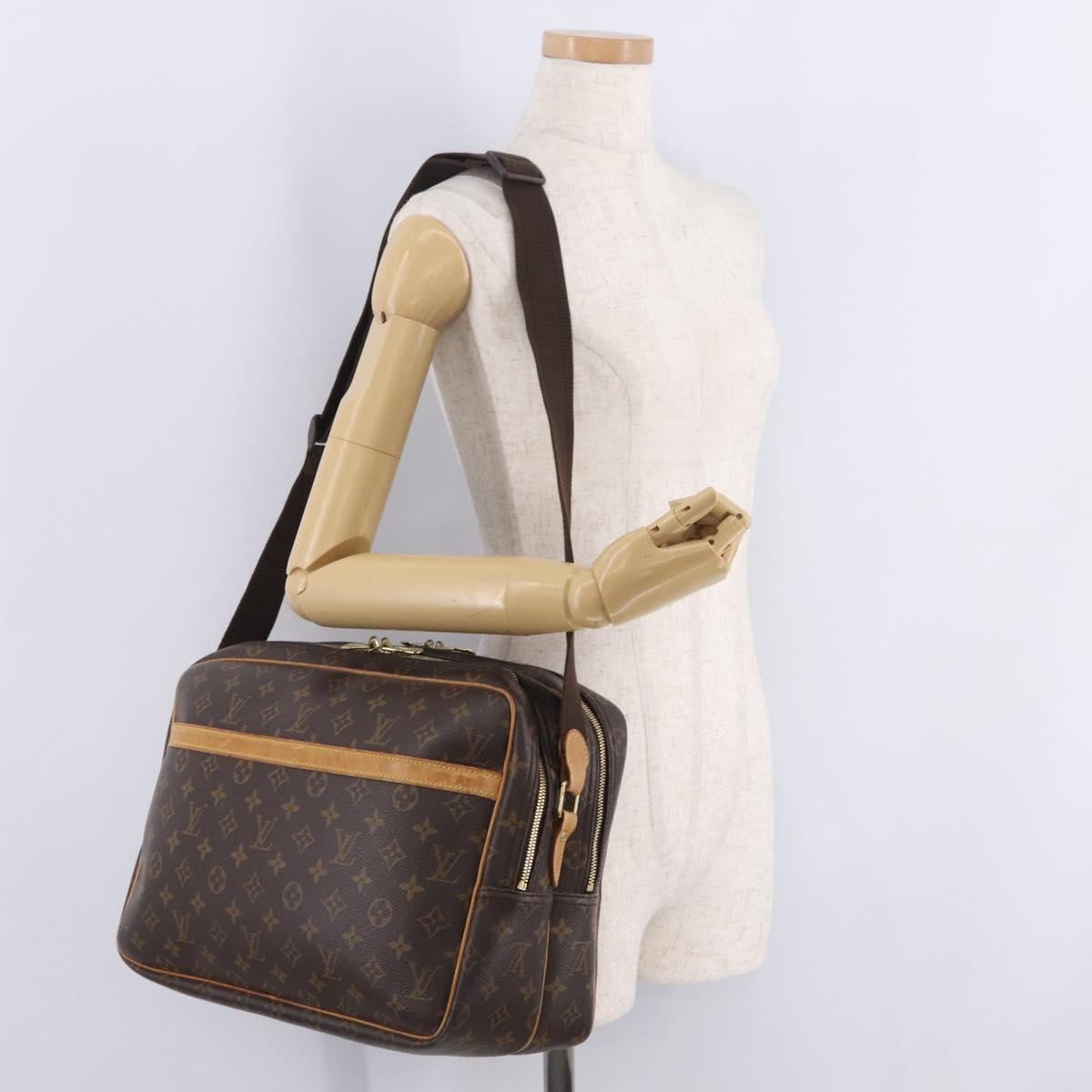LOUIS VUITTON Monogram Reporter GM Shoulder Bag M45252 LV Auth ka6933