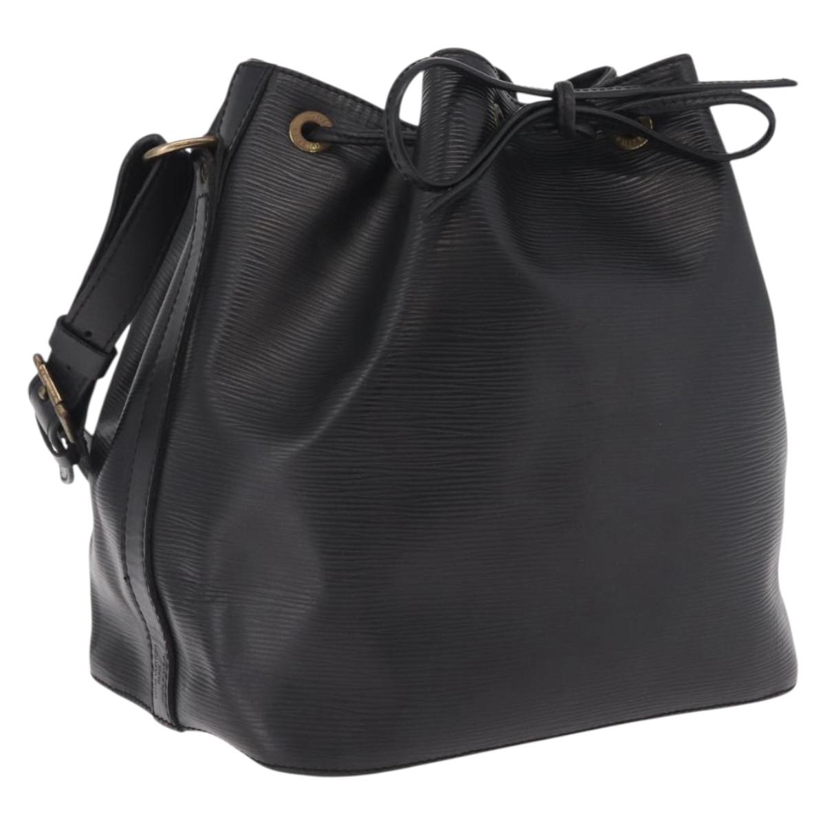 LOUIS VUITTON Epi Petit Noe Shoulder Bag Black M44102 LV Auth ka6944V