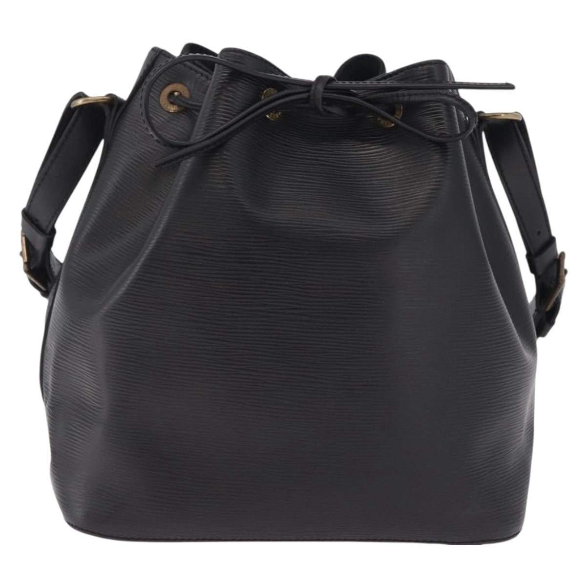 LOUIS VUITTON Epi Petit Noe Shoulder Bag Black M44102 LV Auth ka6944V