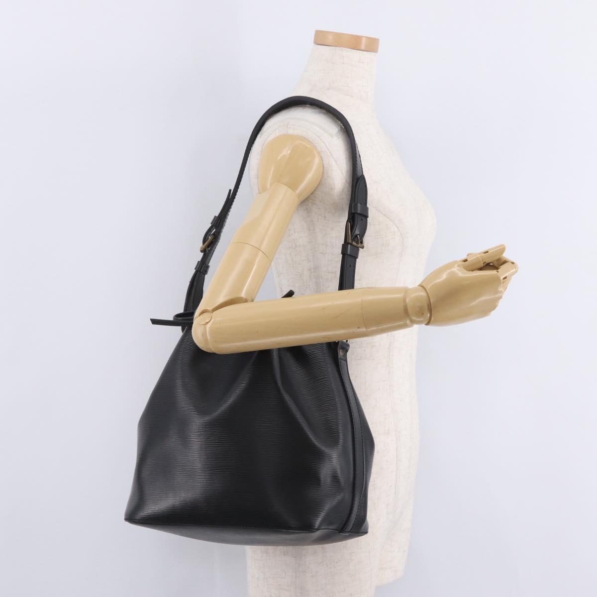 LOUIS VUITTON Epi Petit Noe Shoulder Bag Black M44102 LV Auth ka6944V