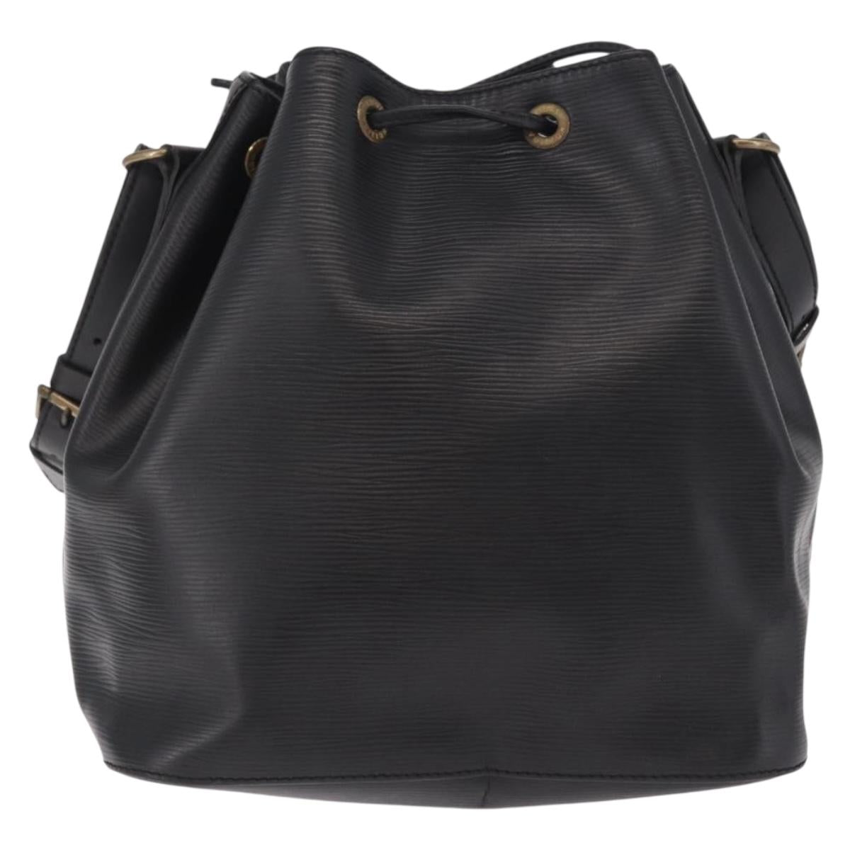 LOUIS VUITTON Epi Petit Noe Shoulder Bag Black M44102 LV Auth ka6944V