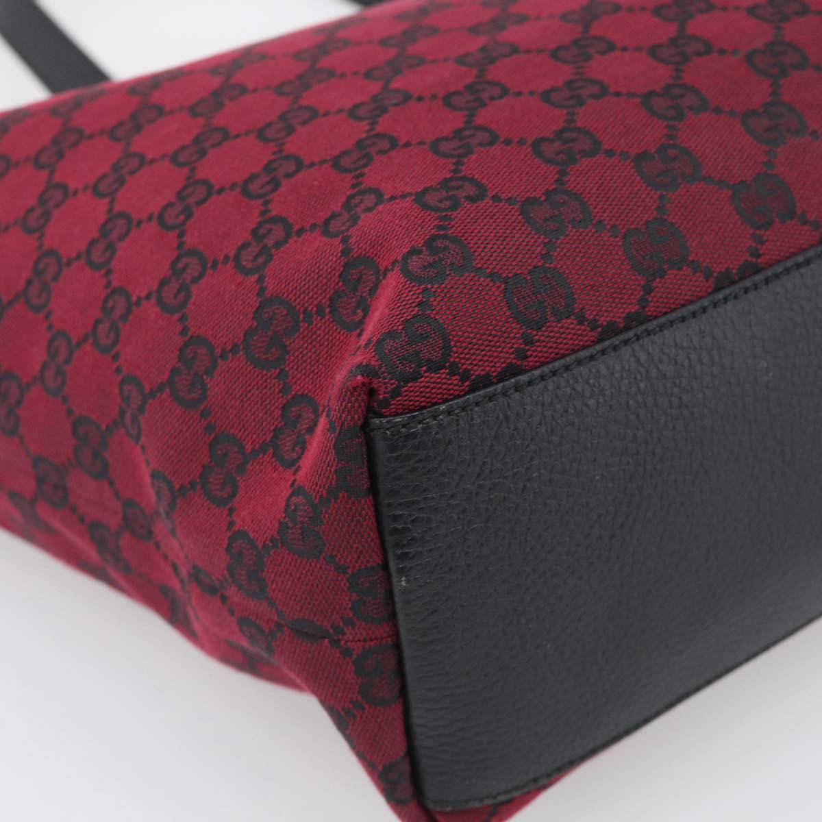 GUCCI GG Canvas Tote Bag Red 238696 Auth ka6948A