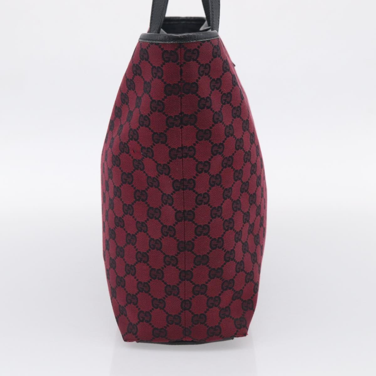 GUCCI GG Canvas Tote Bag Red 238696 Auth ka6948A