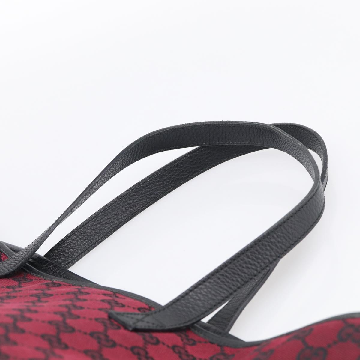GUCCI GG Canvas Tote Bag Red 238696 Auth ka6948A