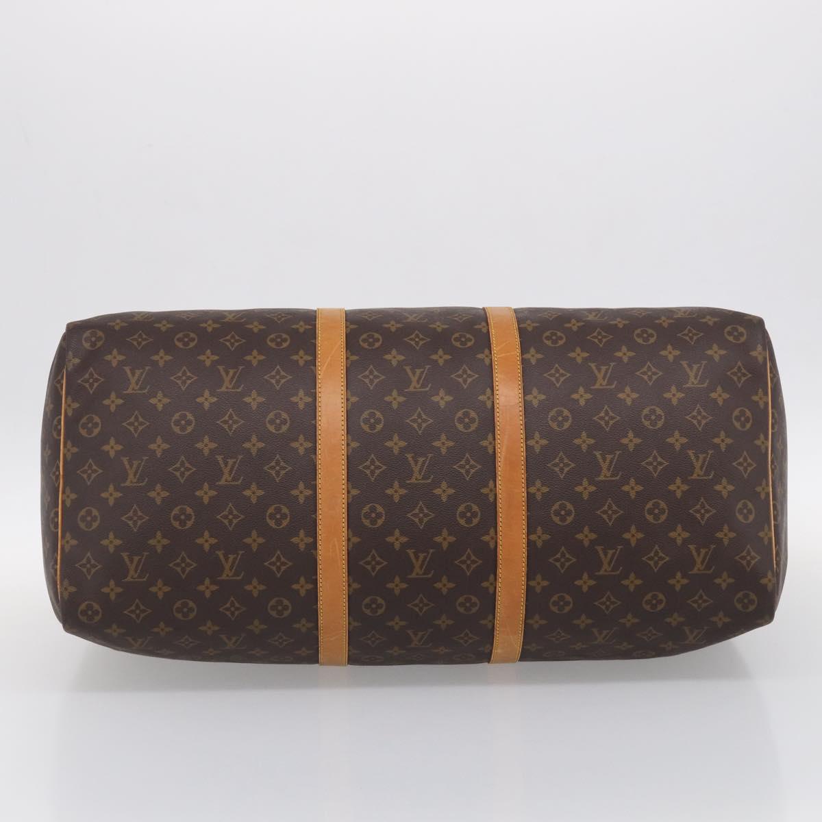 LOUIS VUITTON Monogram Keepall 60 Boston Bag M41422 LV Auth ka6949