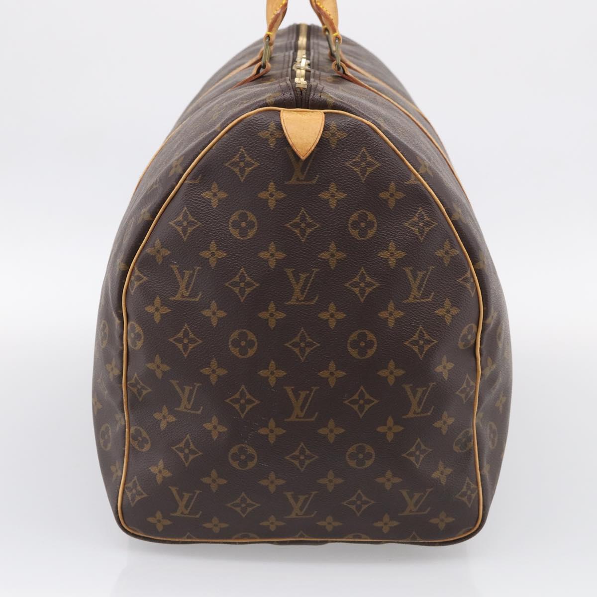 LOUIS VUITTON Monogram Keepall 60 Boston Bag M41422 LV Auth ka6949