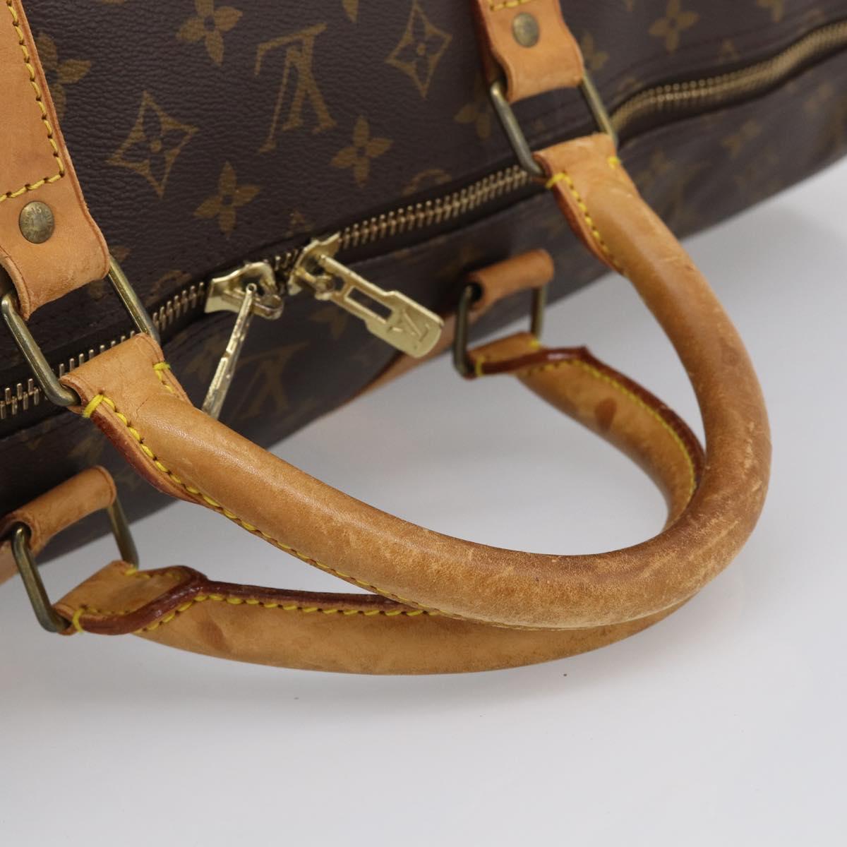LOUIS VUITTON Monogram Keepall 60 Boston Bag M41422 LV Auth ka6949
