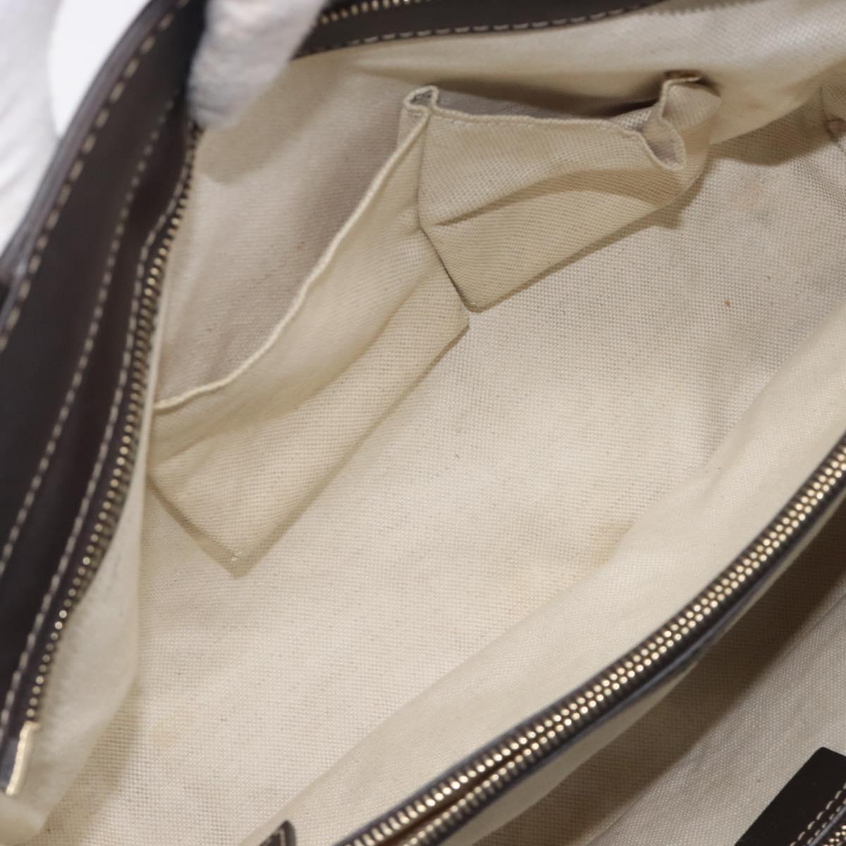 GUCCI GG Canvas Web Sherry Line Princi Hand Bag Beige Gold 257063 Auth ka6951V