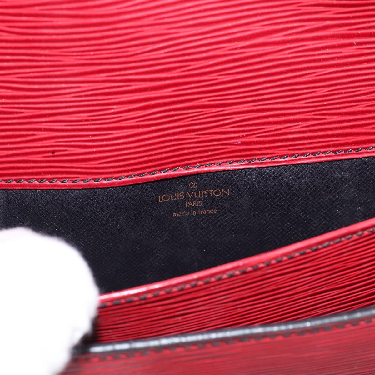 LOUIS VUITTON Epi Cartouchiere MM Shoulder Bag Red M52247 LV Auth ka6960