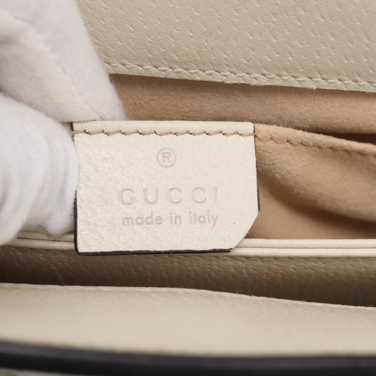 GUCCI GG Supreme Web Sherry Line Flora Ophidia Chain Bag PVC 503877 Auth ka6961M