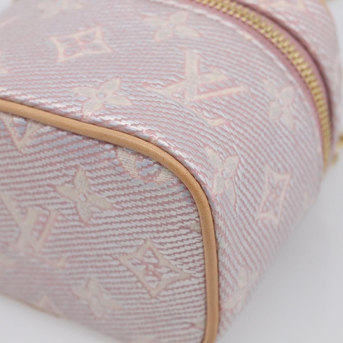 LOUIS VUITTON Monogram micro vanity Shoulder Bag Pink M82527 LV Auth ka6964SM