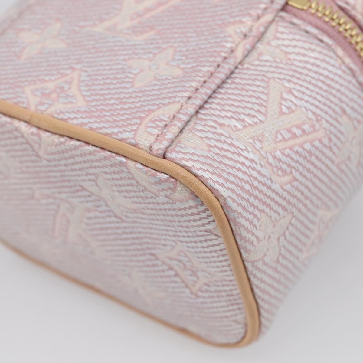 LOUIS VUITTON Monogram micro vanity Shoulder Bag Pink M82527 LV Auth ka6964SM
