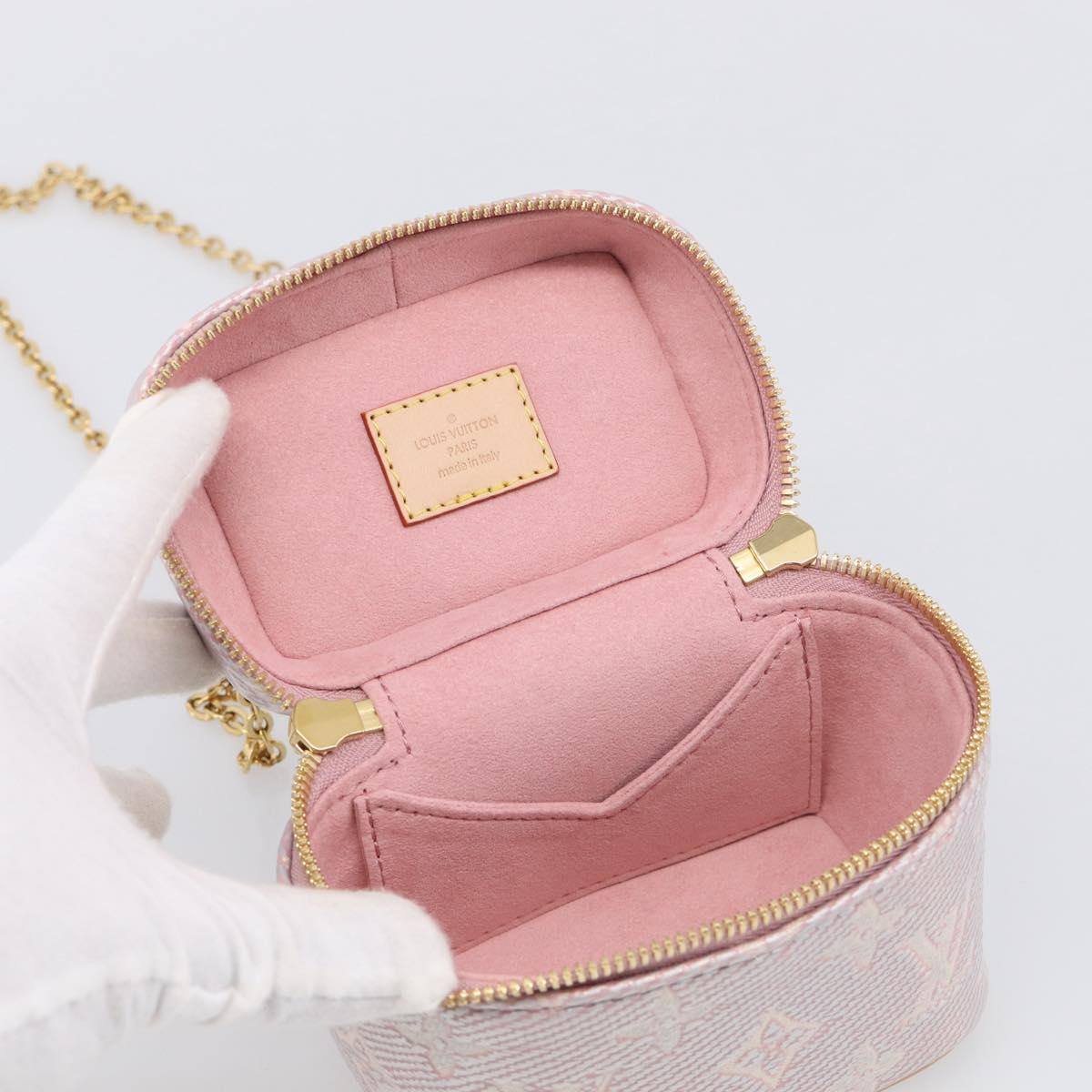 LOUIS VUITTON Monogram micro vanity Shoulder Bag Pink M82527 LV Auth ka6964SM