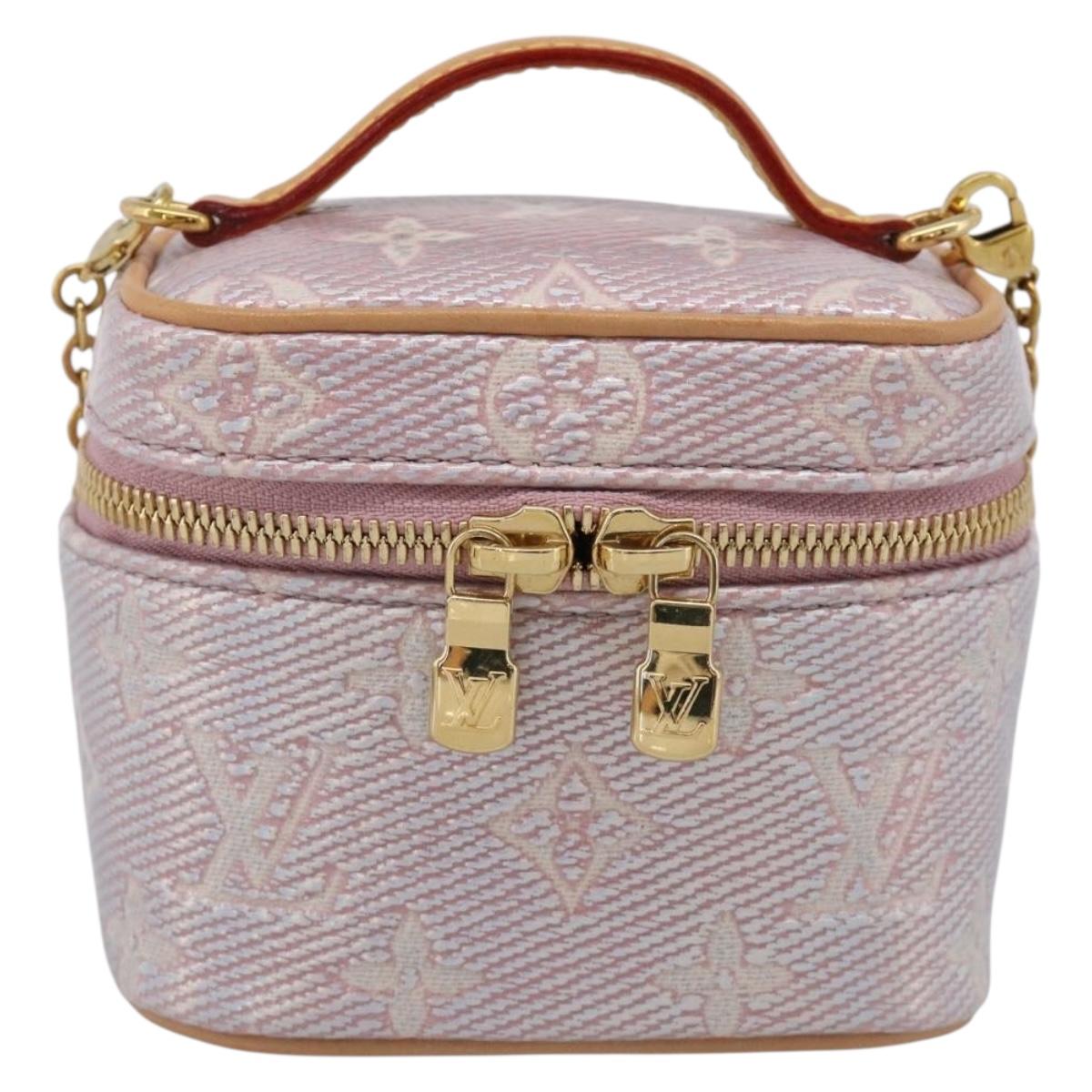 LOUIS VUITTON Monogram micro vanity Shoulder Bag Pink M82527 LV Auth ka6964SM