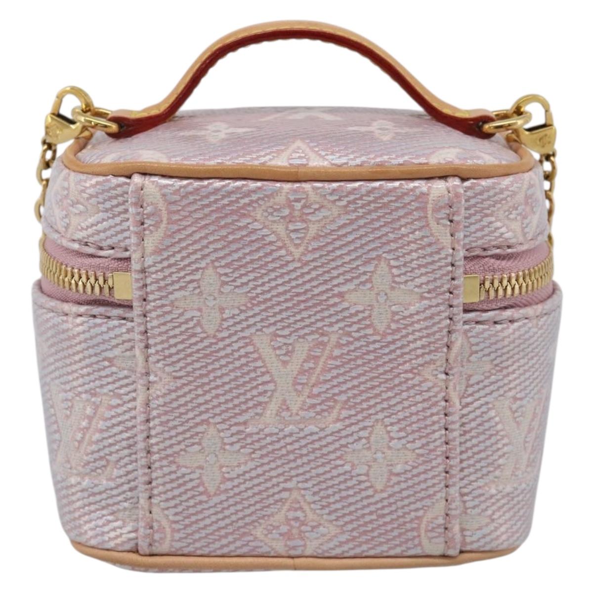 LOUIS VUITTON Monogram micro vanity Shoulder Bag Pink M82527 LV Auth ka6964SM
