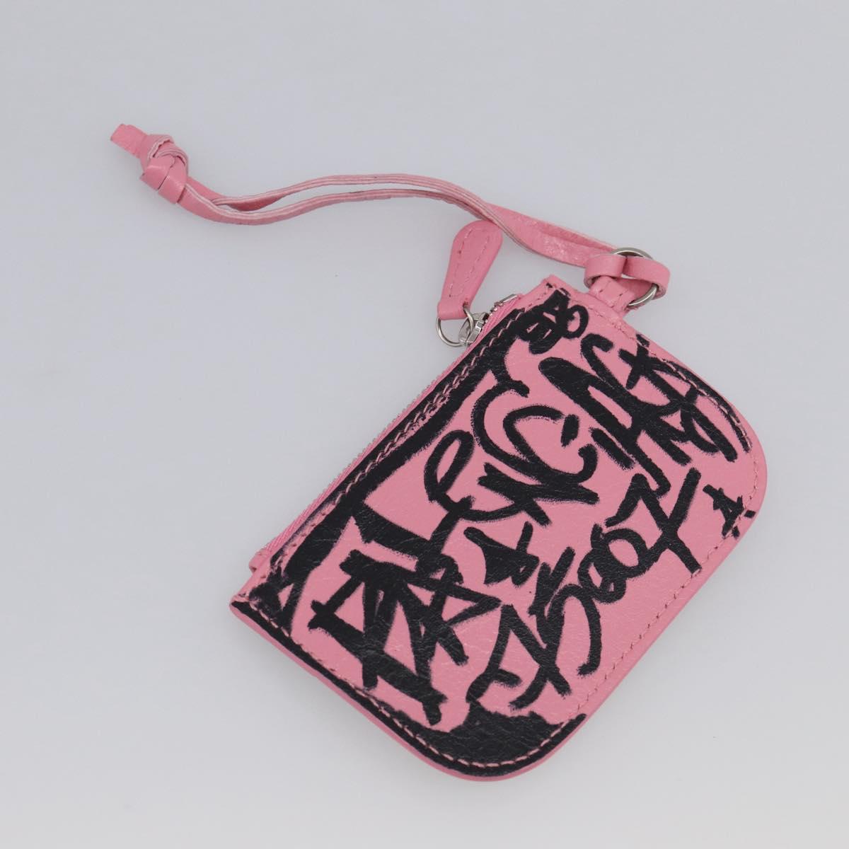 Balenciaga Le Cagoule XS Shoulder Bag Leather Pink Silver 671309 Auth ka6967SAM