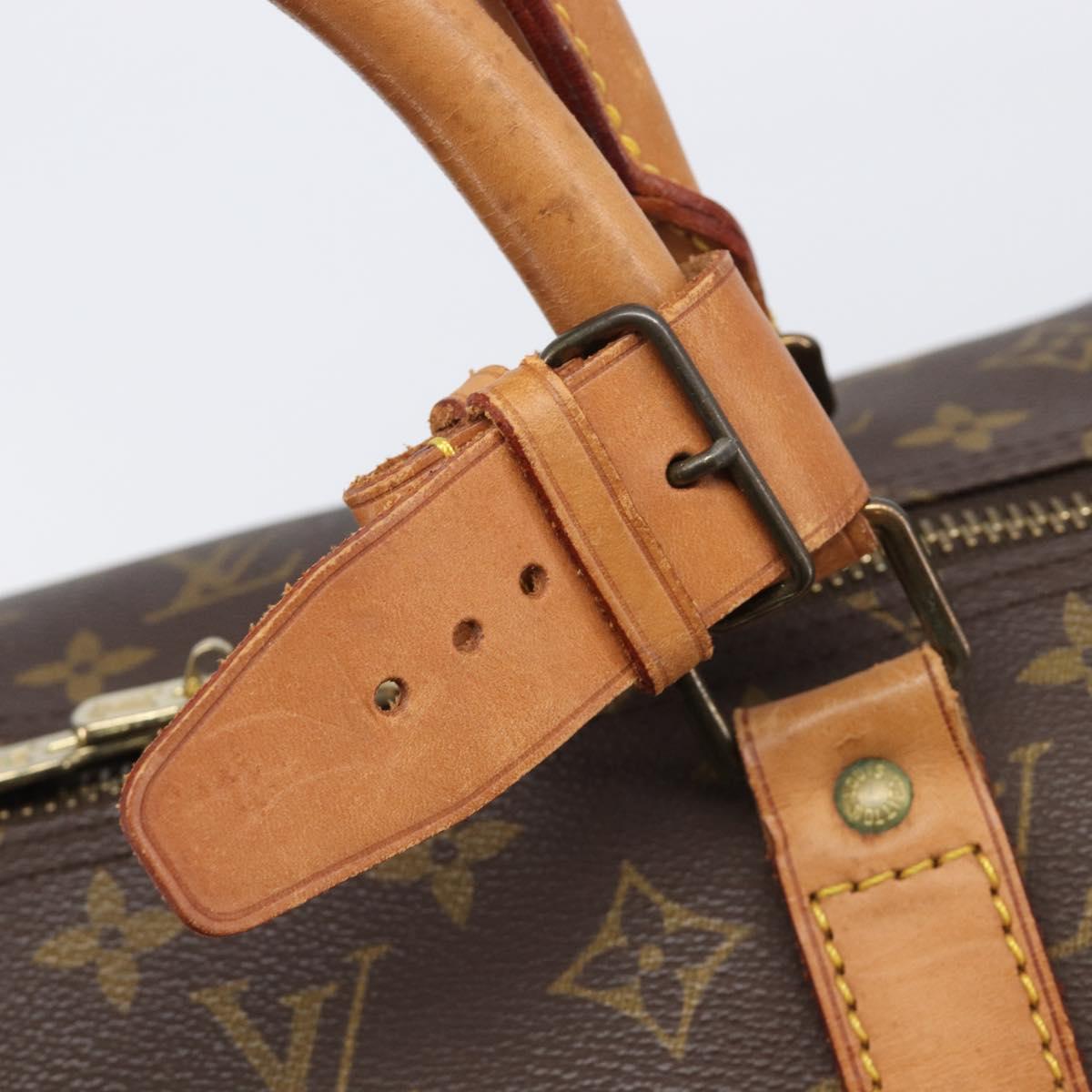 LOUIS VUITTON Monogram Keepall 55 Boston Bag M41424 LV Auth ka6971