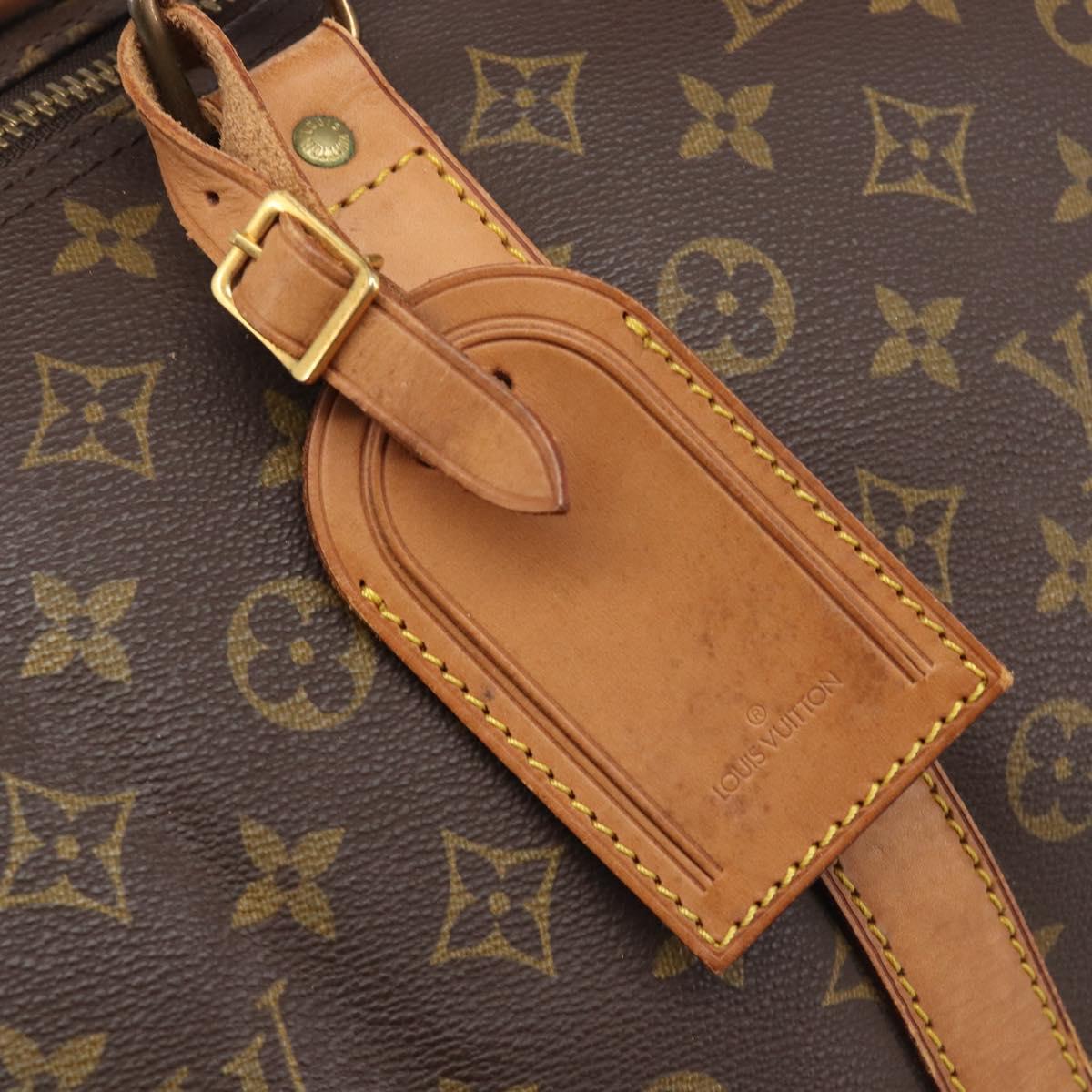 LOUIS VUITTON Monogram Keepall 55 Boston Bag M41424 LV Auth ka6971
