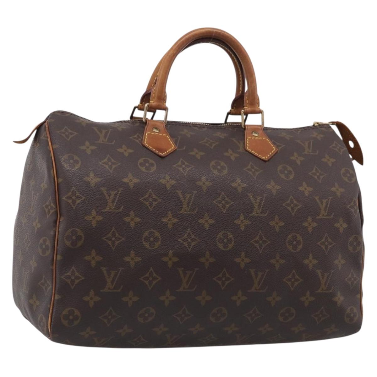 LOUIS VUITTON Monogram Speedy 35 Hand Bag M41524 LV Auth ka6972