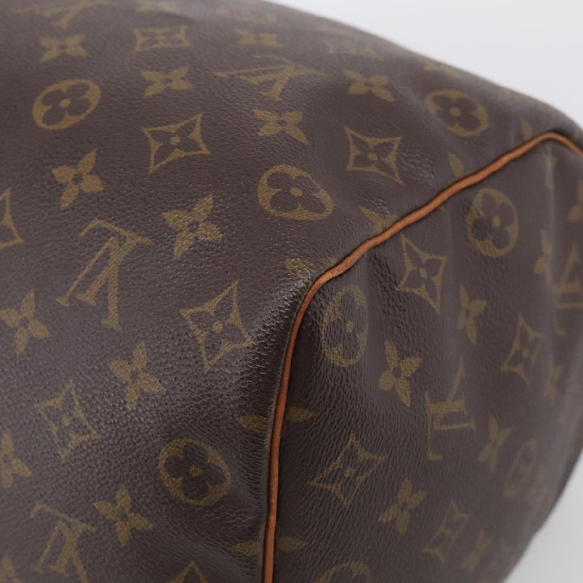 LOUIS VUITTON Monogram Speedy 35 Hand Bag M41524 LV Auth ka6972