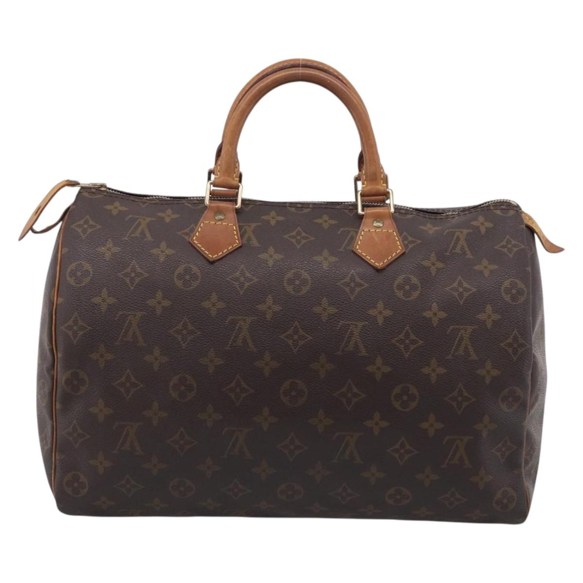 LOUIS VUITTON Monogram Speedy 35 Hand Bag M41524 LV Auth ka6972