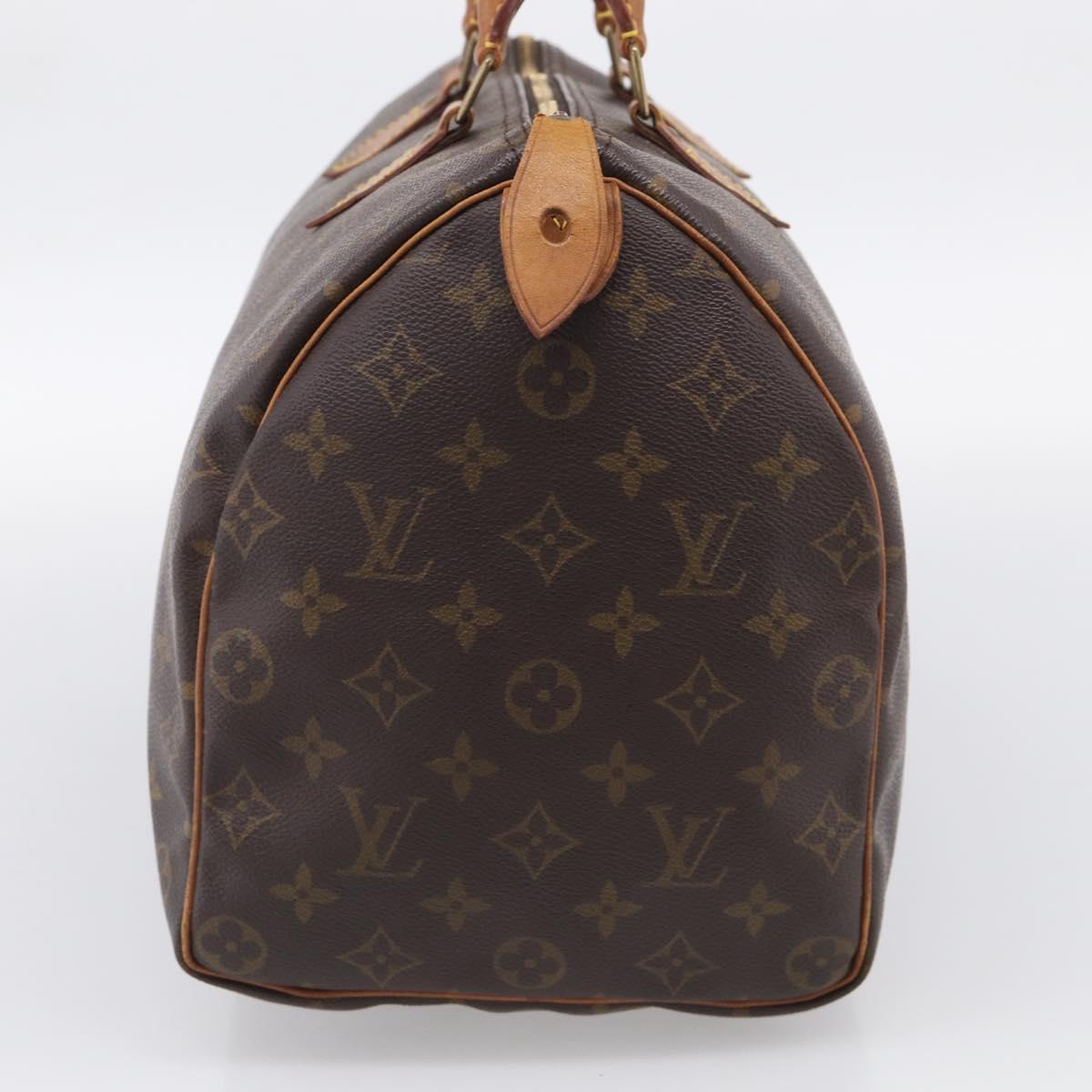 LOUIS VUITTON Monogram Speedy 35 Hand Bag M41524 LV Auth ka6972