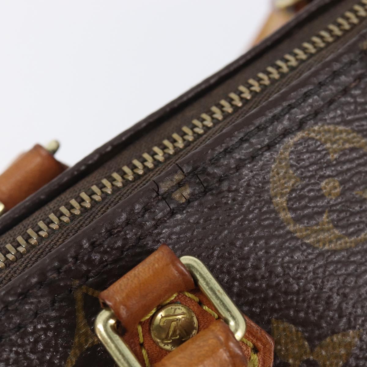 LOUIS VUITTON Monogram Nano Speedy Shoulder Bag 2way M61252 LV Auth ka6975A