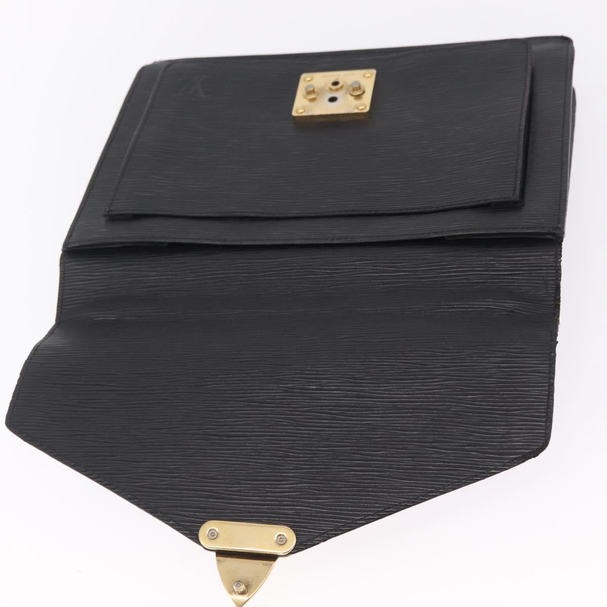 LOUIS VUITTON Epi Monceau28 Hand Bag Black M52122 LV Auth ka6985