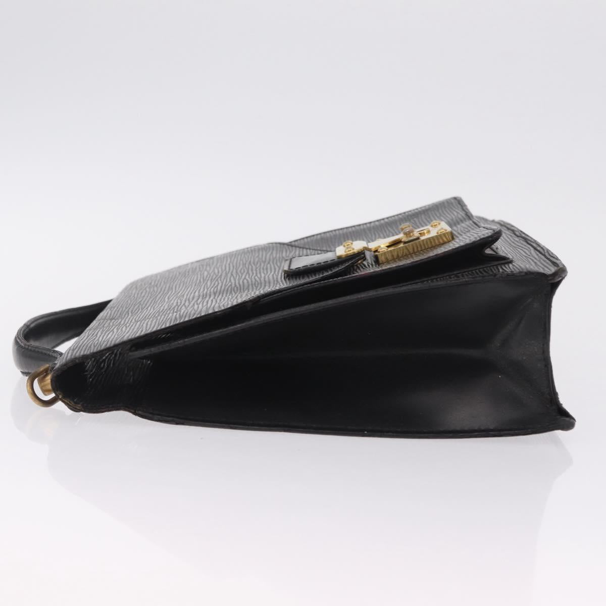 LOUIS VUITTON Epi Monceau28 Hand Bag Black M52122 LV Auth ka6985